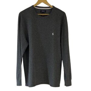 Polo by Ralph Lauren Dark Gray Long Sleeve Sleep Shirt